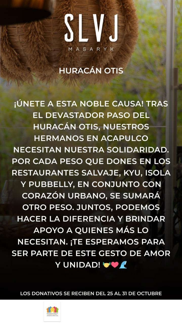 Fundación Corazón Urbano y Julián Gil se solidarizan con afectados del huracán 'Otis' en Acapulco