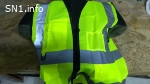 Chaleco reflejante de tela con bolsas y porta credencial